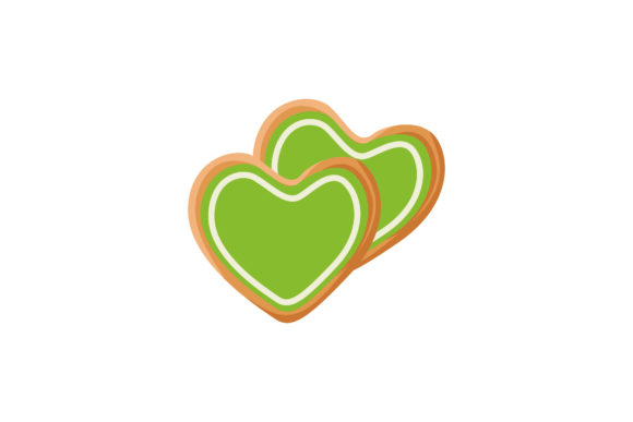 Christmas Green Cookies Illustration