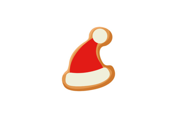 Christmas Hat Cookie Illustration