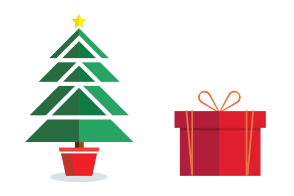 Christmas Ornament Svg Flat Illustration