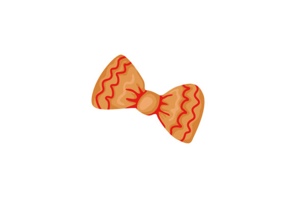 Christmas Red Ribbon Cookie Illustration