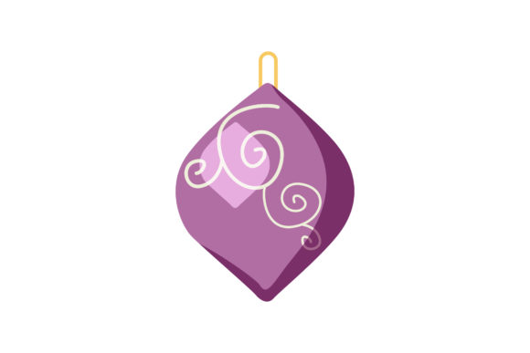Cool Purple Christmas Light Illustration