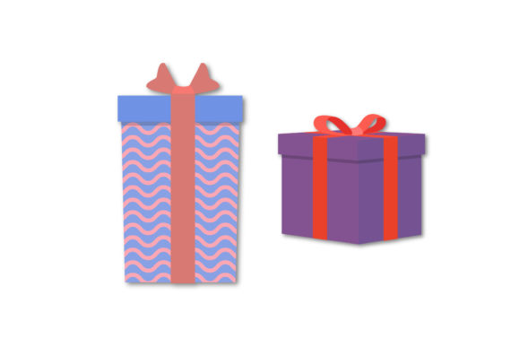 Gift Boxes Vector Assets Christmas Set