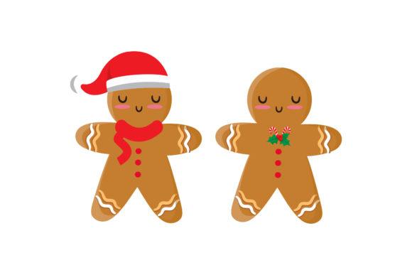 Ginger Bread Cookies Set Christmas Asset