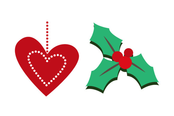 Mistletoe and Ornament Christmas Set