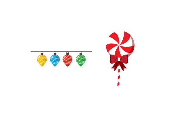 Ornament Lollipop Christmas Set