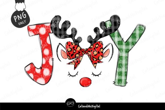 Reindeer Christmas Leopard Illustrations
