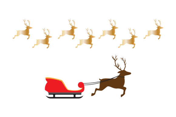 Reindeer Santa s Sled Christmas Set