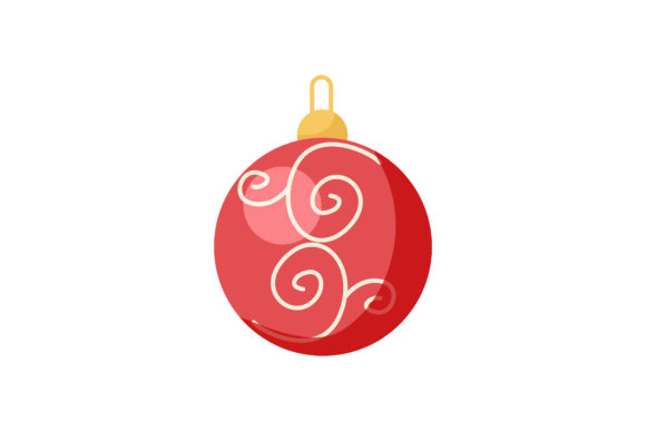 Shining Red Christmas Light Illustration