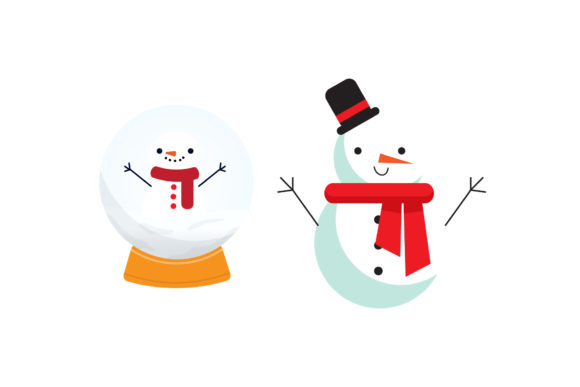 Snowball Snowman Christmas Asset