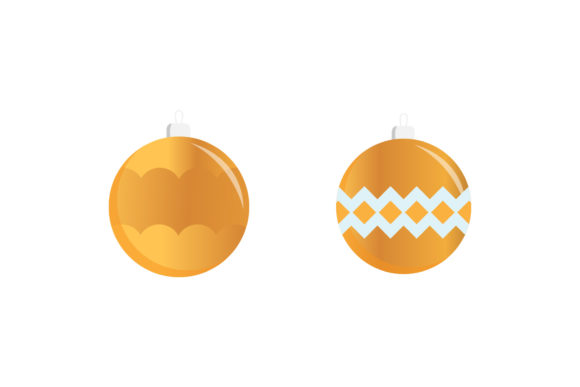 Tree Ornaments Gold Asset Christmas Set